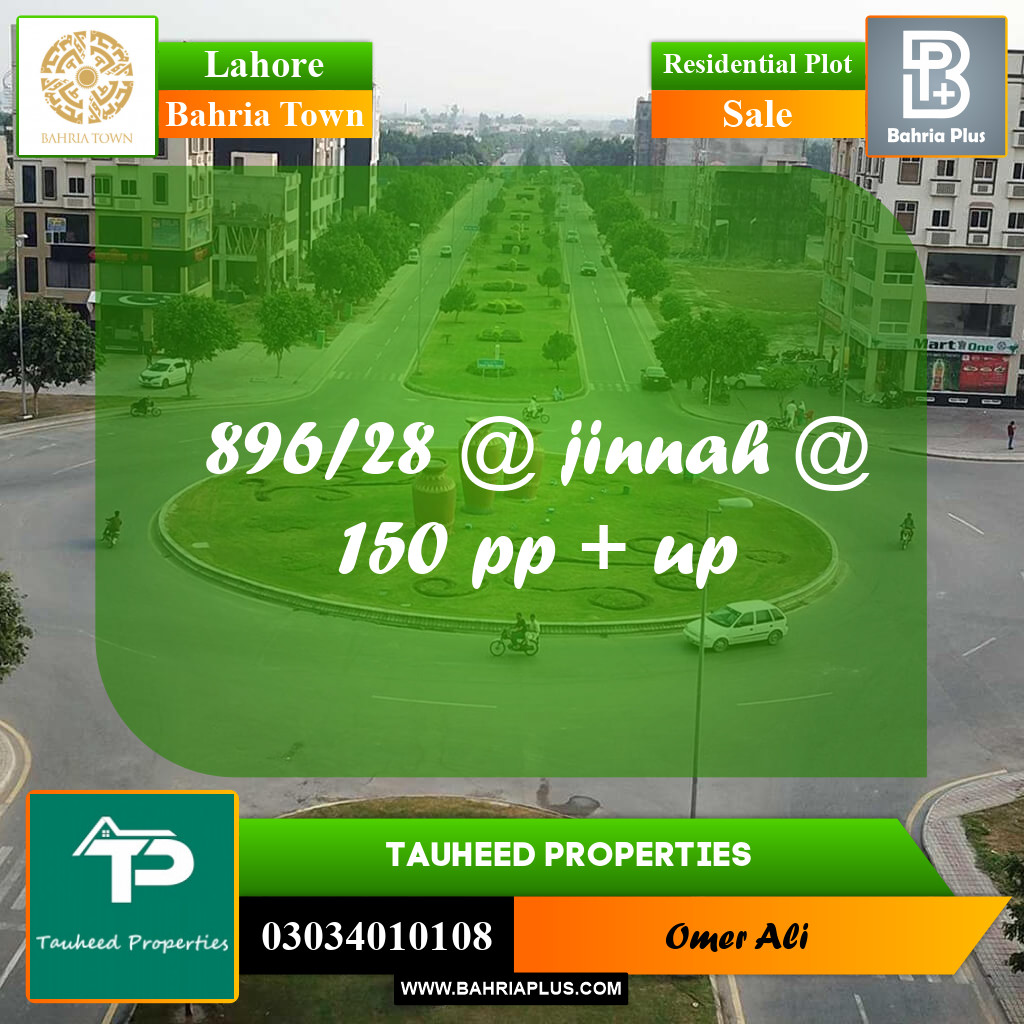 Residential Plot for Sale in Bahria Town, Lahore - (BP-187170)