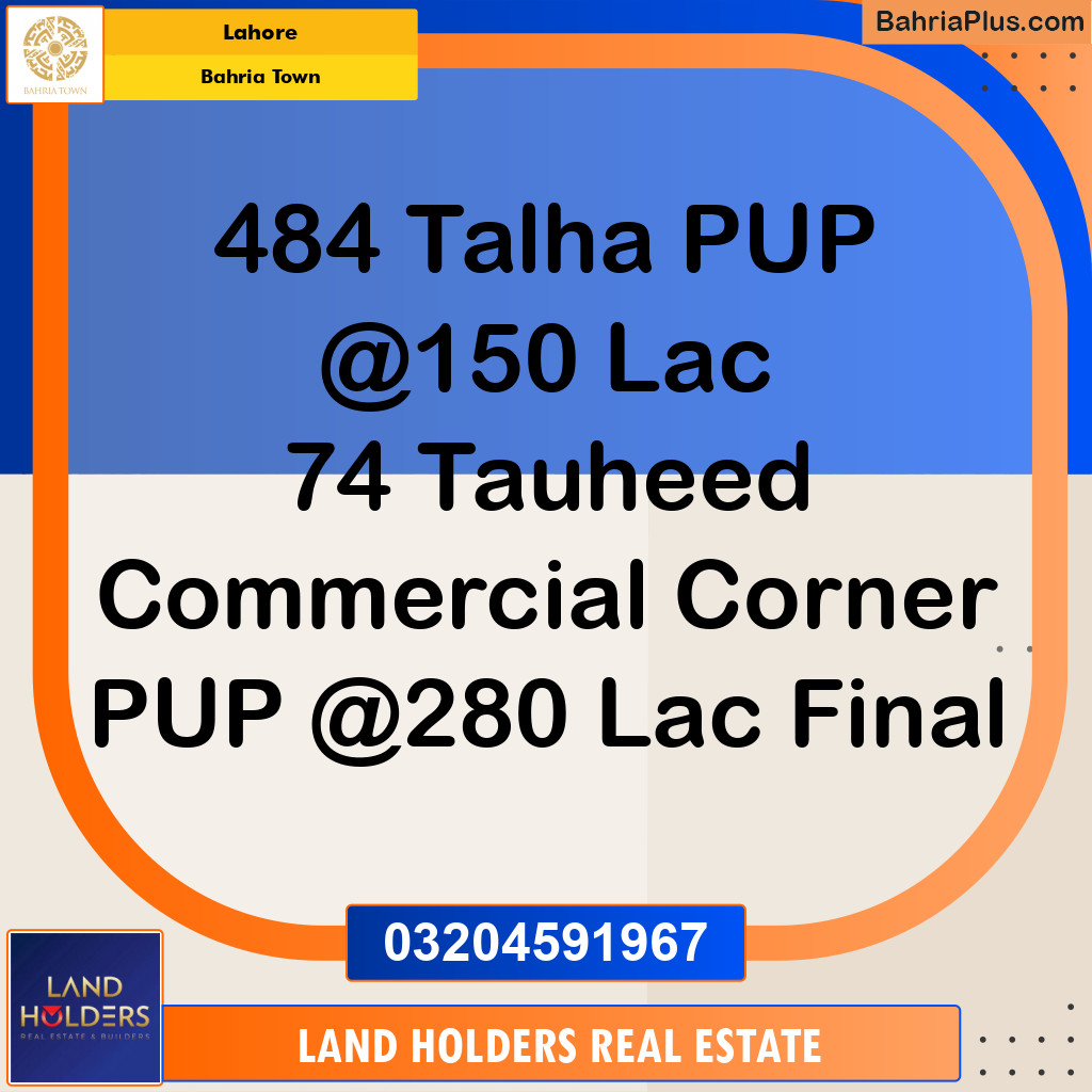 Residential Plot for Sale in Bahria Town, Lahore - (BP-187256)