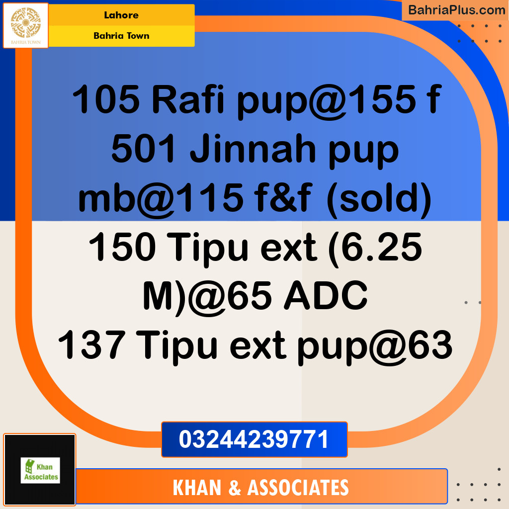 Residential Plot for Sale in Bahria Town, Lahore - (BP-187279)