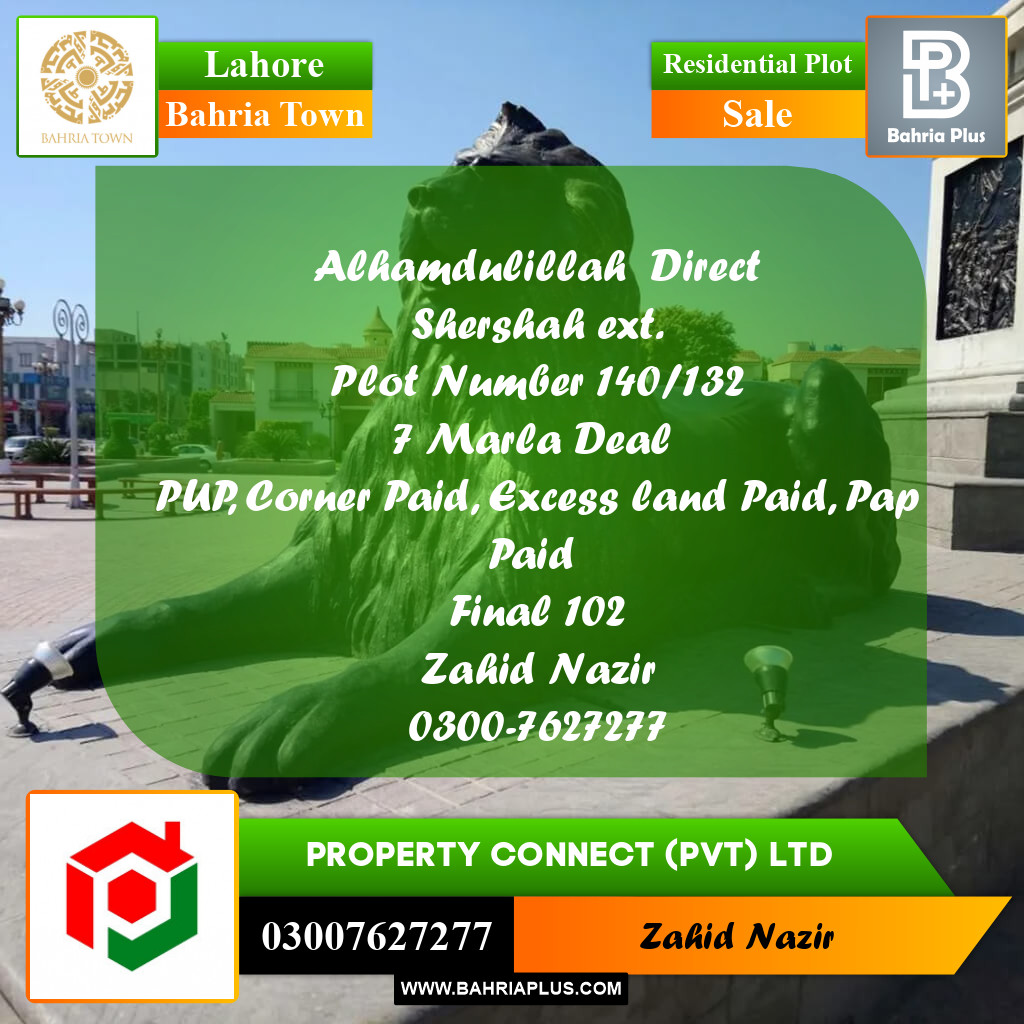 Residential Plot for Sale in Bahria Town, Lahore - (BP-187466)