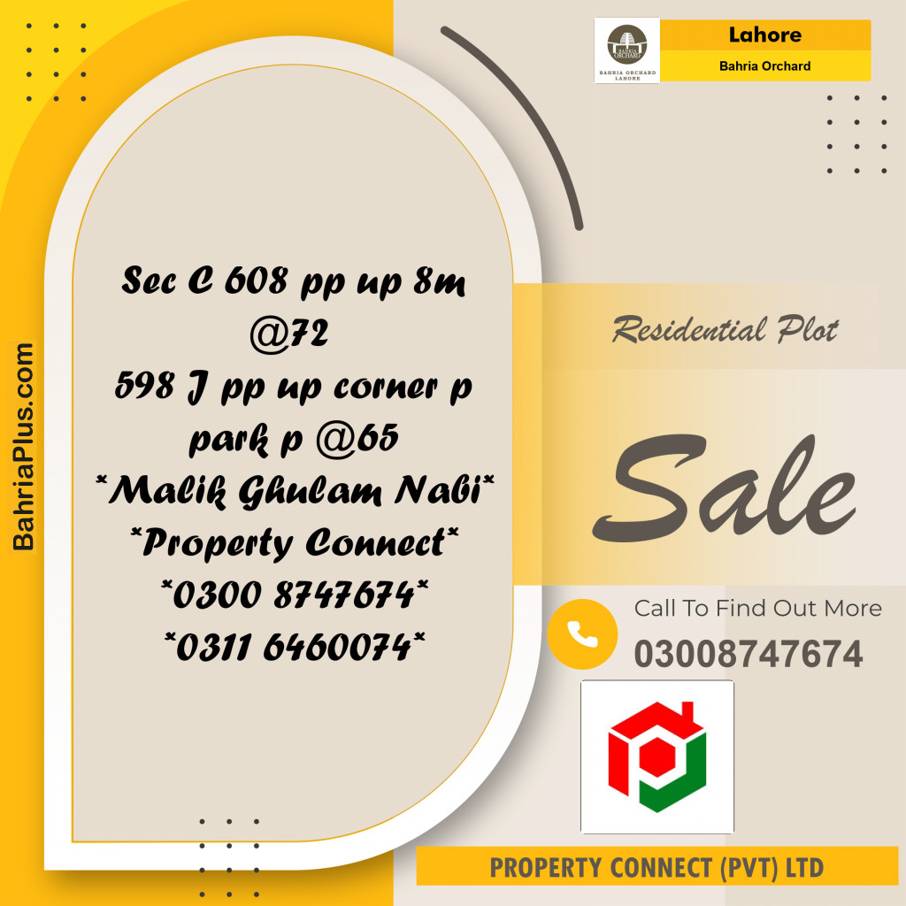 Residential Plot for Sale in Bahria Orchard, Lahore - (BP-187502)