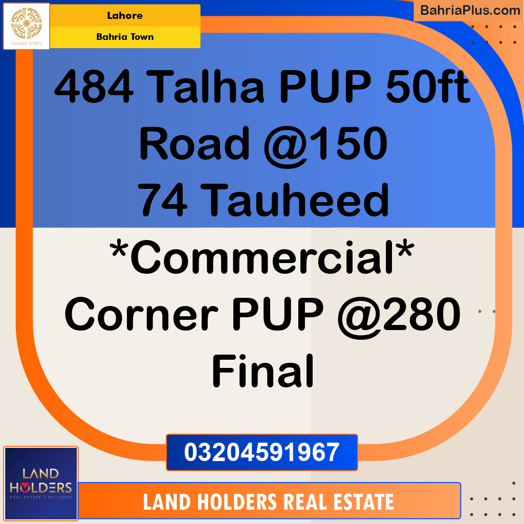 Residential Plot for Sale in Bahria Town, Lahore - (BP-187567)