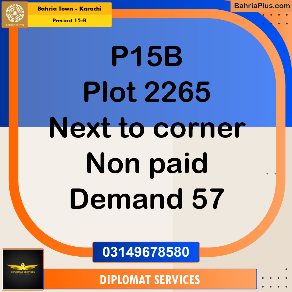 125 Sq. Yards Residential Plot for Sale in Precinct 15-B -  Bahria Town, Karachi - (BP-187599)