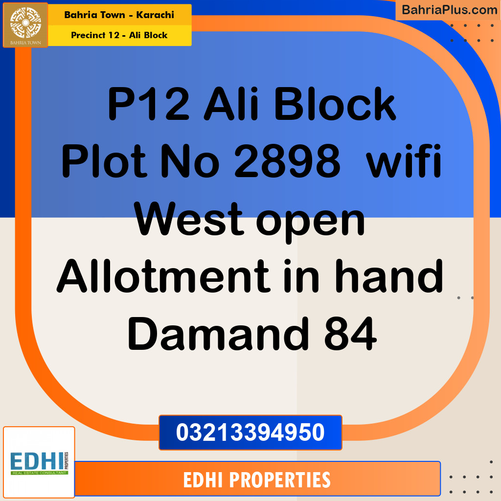 125 Sq. Yards Residential Plot for Sale in Precinct 12 - Ali Block -  Bahria Town, Karachi - (BP-187755)