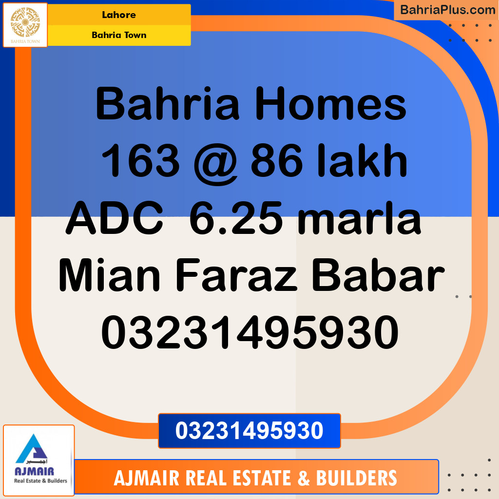 Residential Plot for Sale in Bahria Town, Lahore - (BP-187762)
