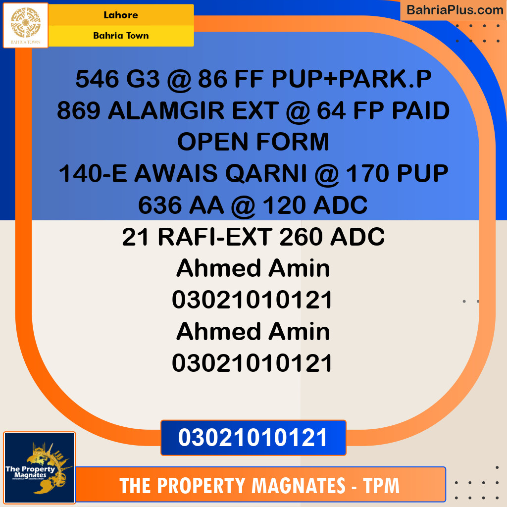 Residential Plot for Sale in Bahria Town, Lahore - (BP-187796)