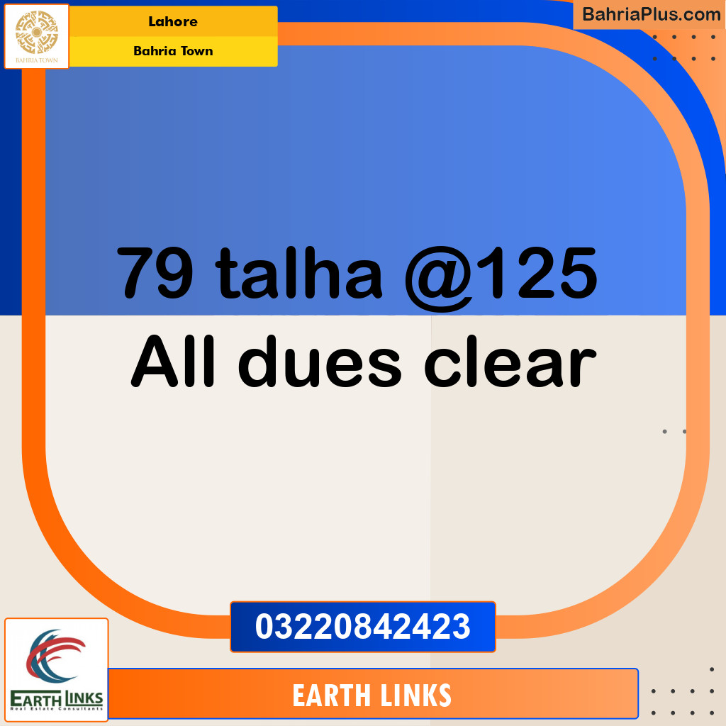 Residential Plot for Sale in Bahria Town, Lahore - (BP-187821)