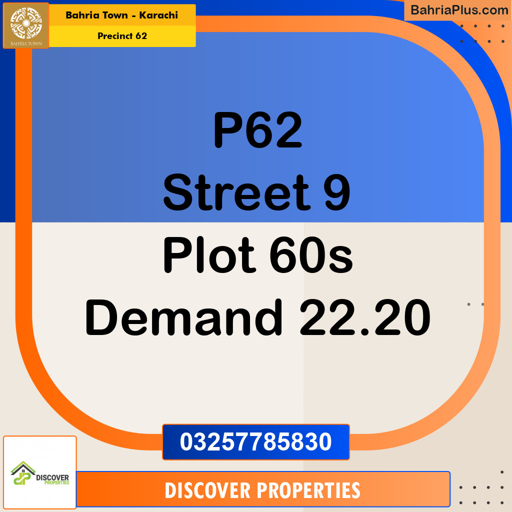 Residential Plot for Sale in Precinct 62 -  Bahria Town, Karachi - (BP-187926)