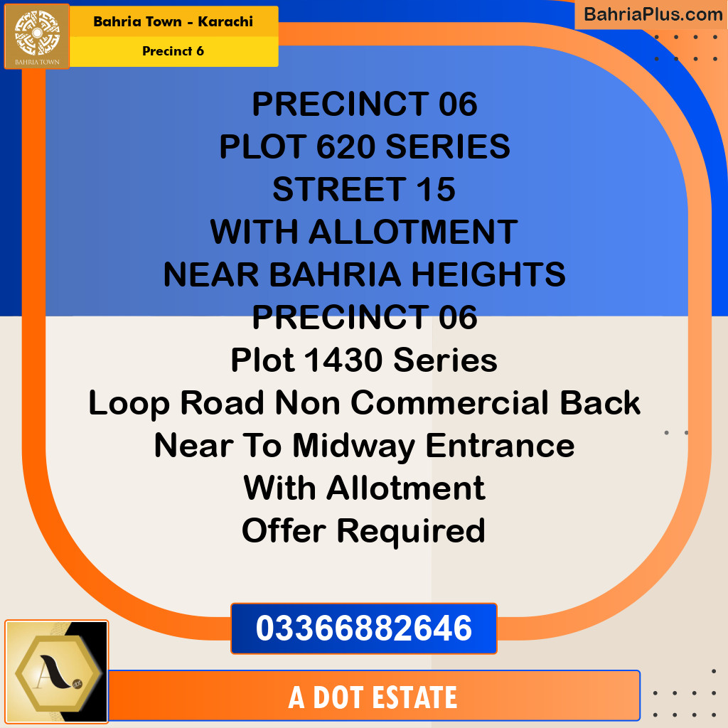 250 Sq. Yards Residential Plot for Sale in Precinct 6 -  Bahria Town, Karachi - (BP-188033)