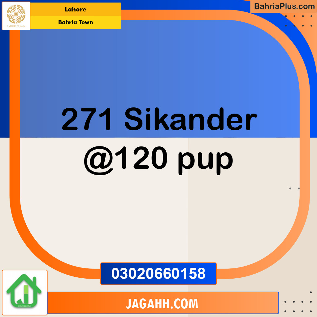 Residential Plot for Sale in Bahria Town, Lahore - (BP-188186)