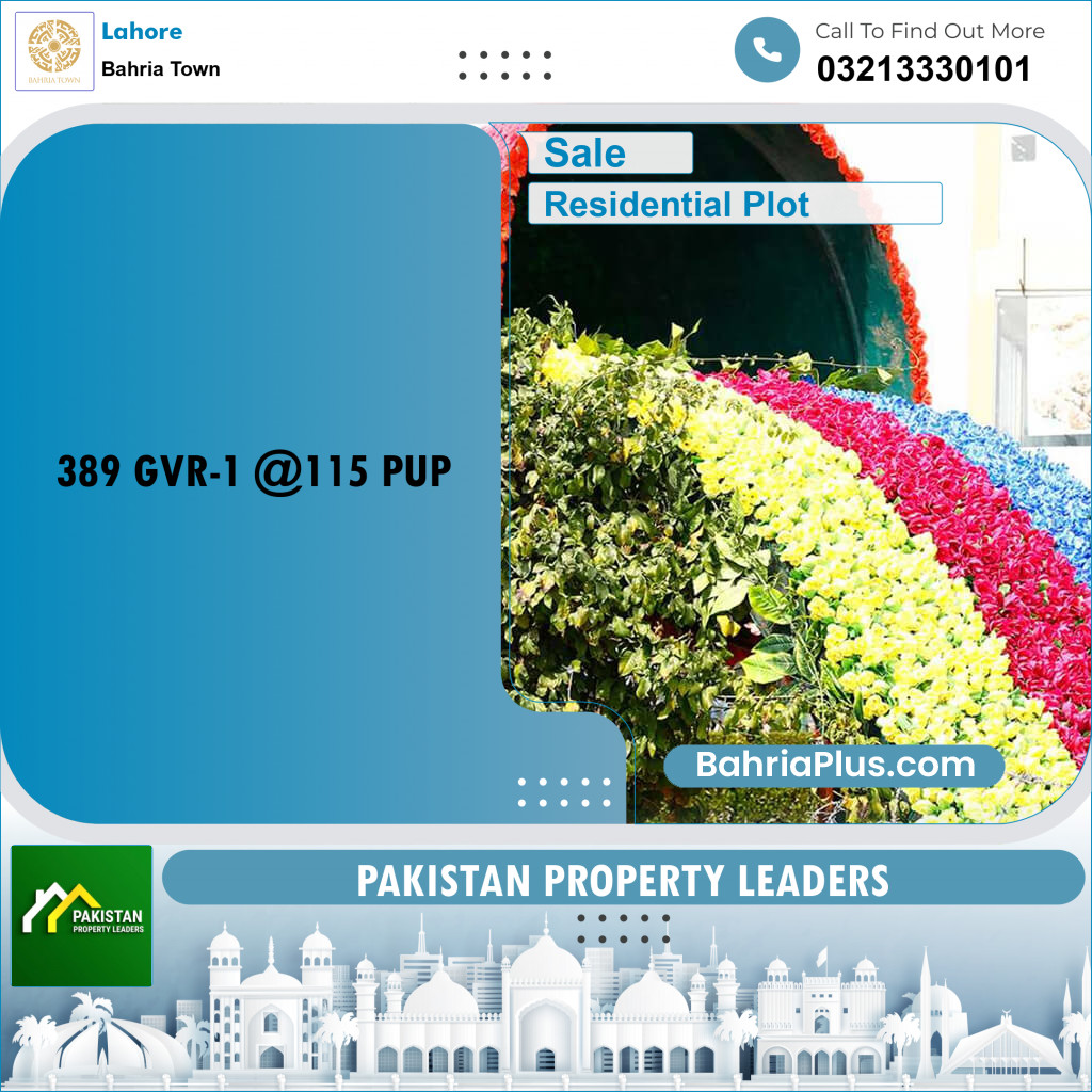 Residential Plot for Sale in Bahria Town, Lahore - (BP-188192)