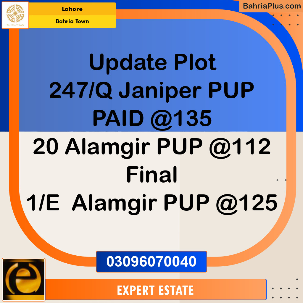 Residential Plot for Sale in Bahria Town, Lahore - (BP-188234)