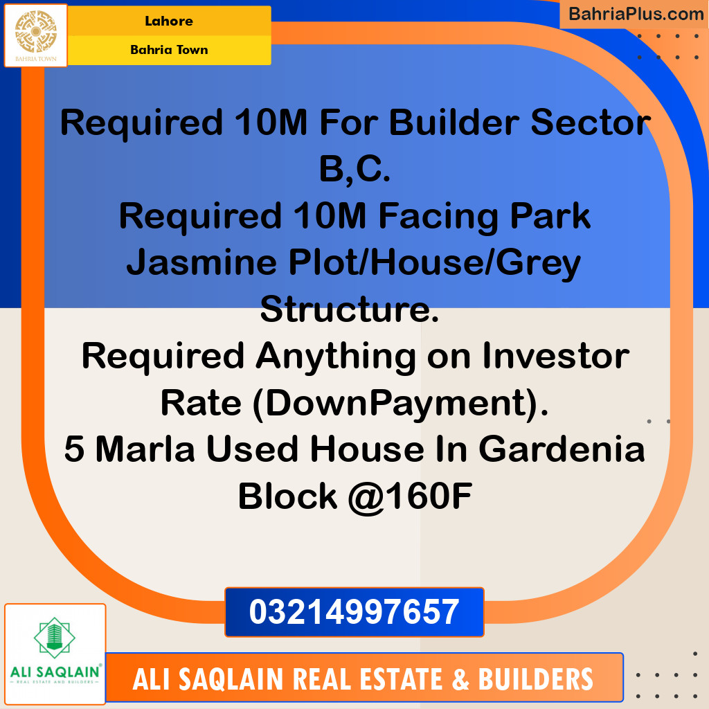 Residential Plot for Sale in Bahria Town, Lahore - (BP-188247)