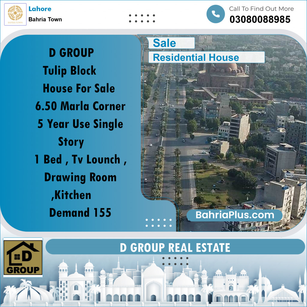 Residential House for Sale in Bahria Town, Lahore - (BP-188279)