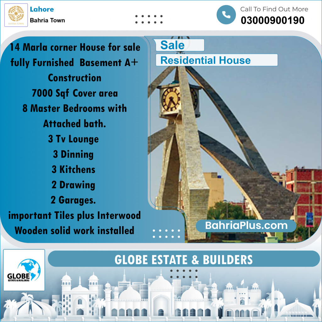 Residential House for Sale in Bahria Town, Lahore - (BP-188292)