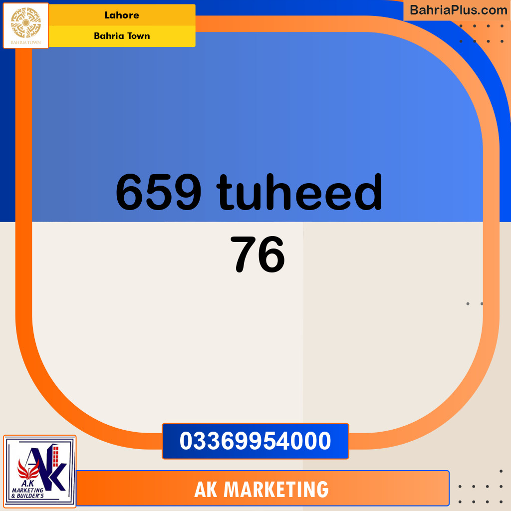 Residential Plot for Sale in Bahria Town, Lahore - (BP-188357)