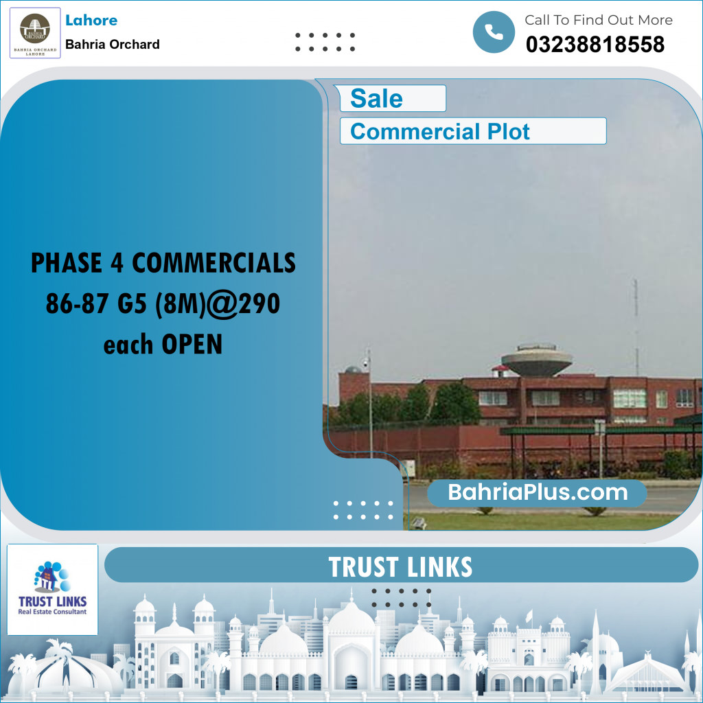 Commercial Plot for Sale in Bahria Orchard, Lahore - (BP-188407)