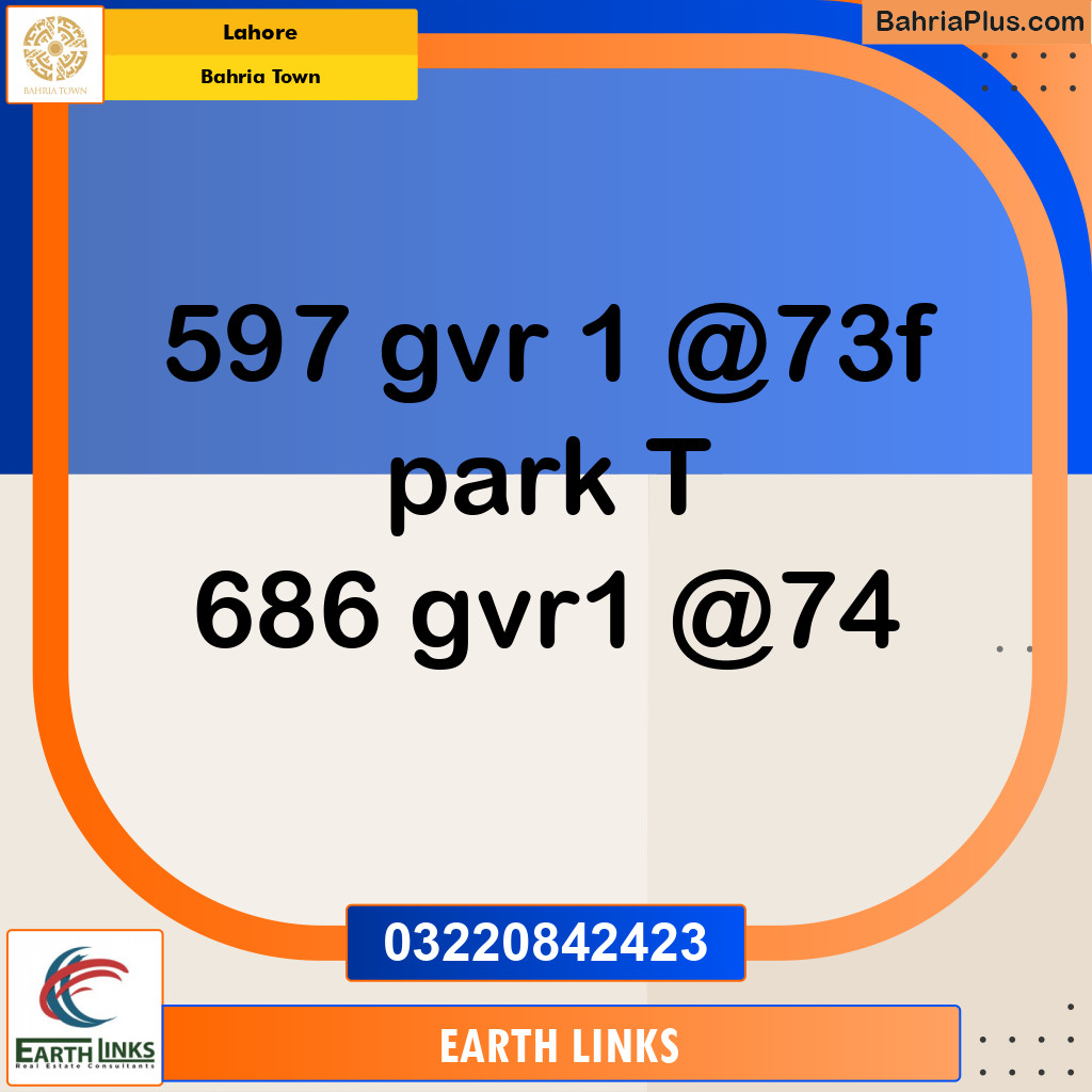 Residential Plot for Sale in Bahria Town, Lahore - (BP-188474)