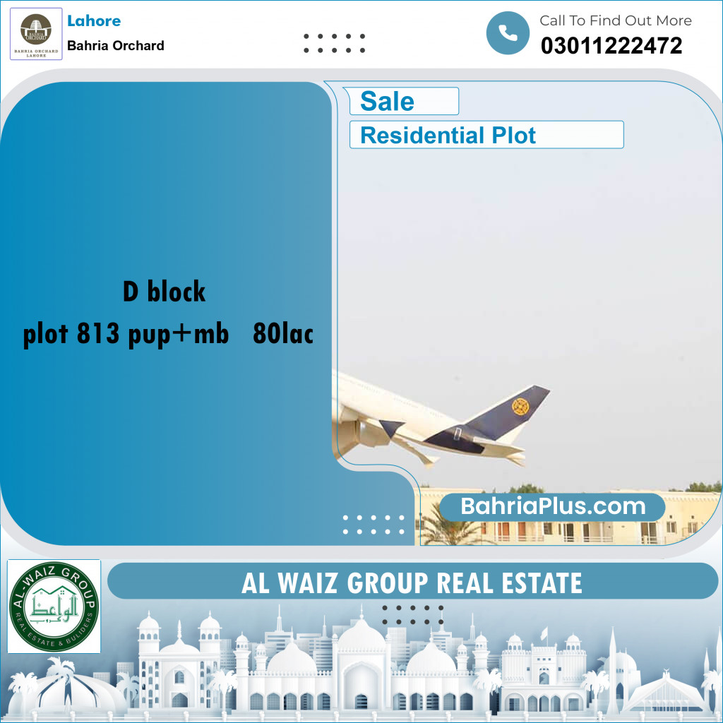 Residential Plot for Sale in Bahria Orchard, Lahore - (BP-188675)