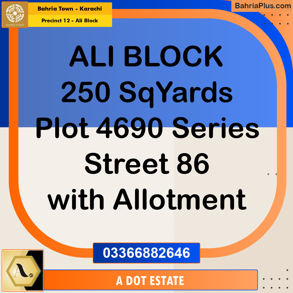 125 Sq. Yards Residential Plot for Sale in Precinct 12 - Ali Block -  Bahria Town, Karachi - (BP-188752)