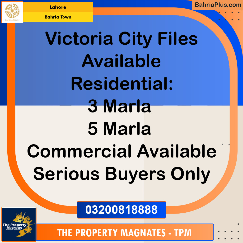 Residential Plot for Sale in Bahria Town, Lahore - (BP-188777)