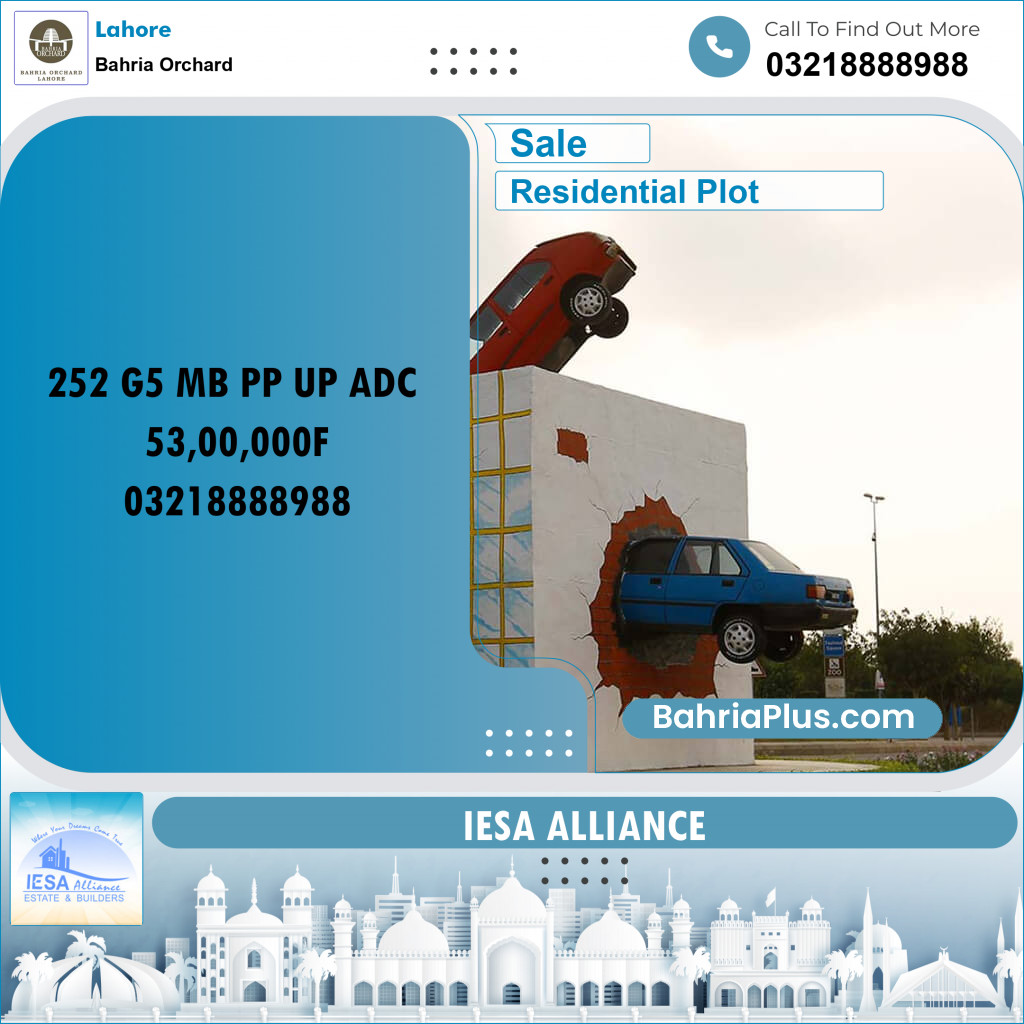 Residential Plot for Sale in Bahria Orchard, Lahore - (BP-188834)