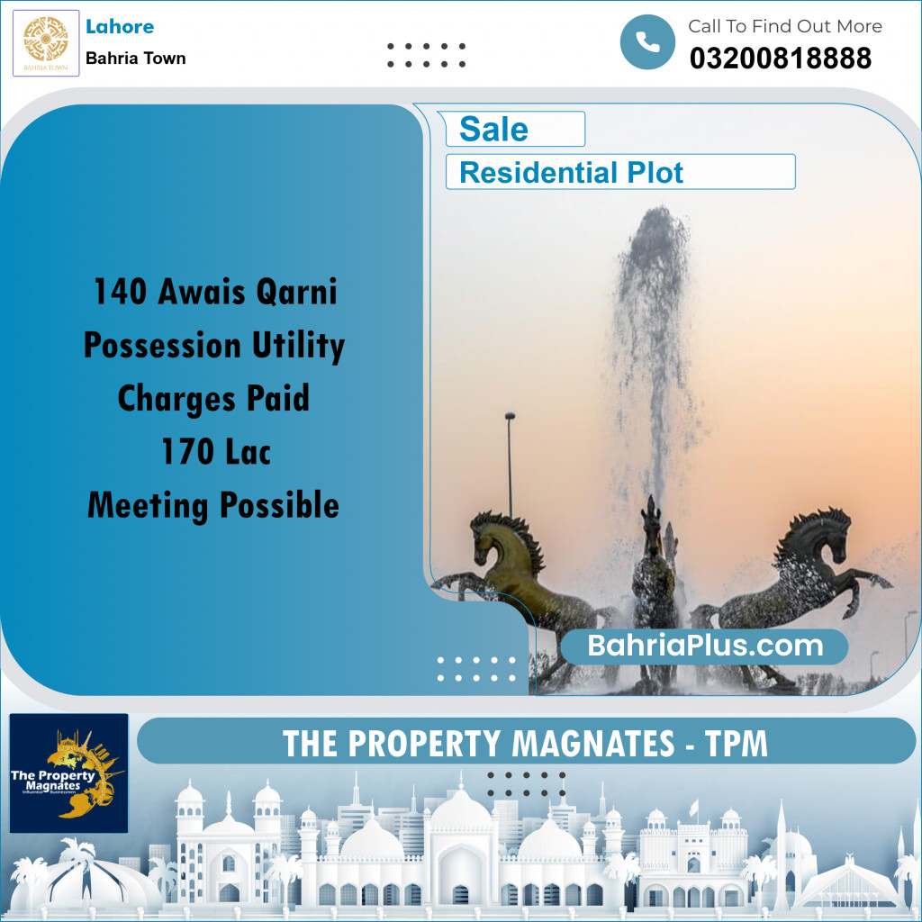 Residential Plot for Sale in Bahria Town, Lahore - (BP-188838)