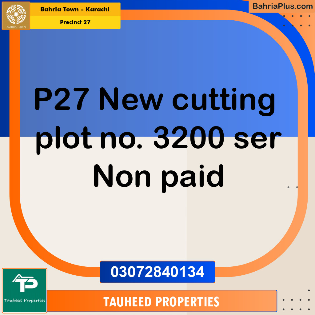 Residential Plot for Sale in Precinct 27 -  Bahria Town, Karachi - (BP-188892)