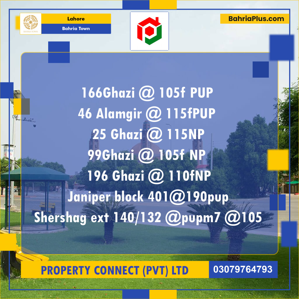 Residential Plot for Sale in Bahria Town, Lahore - (BP-189040)