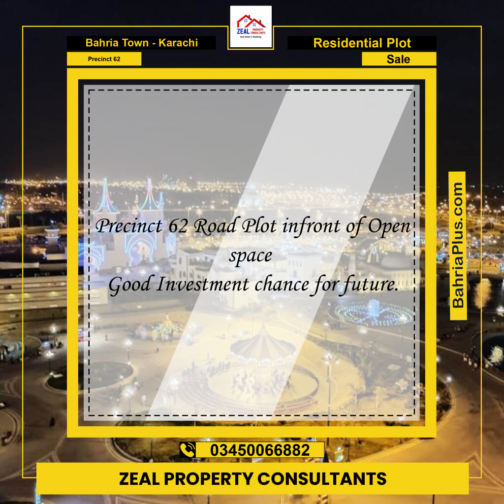 Residential Plot for Sale in Precinct 62 -  Bahria Town, Karachi - (BP-189059)