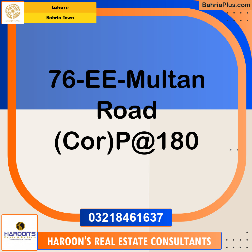 Residential Plot for Sale in Bahria Town, Lahore - (BP-189142)