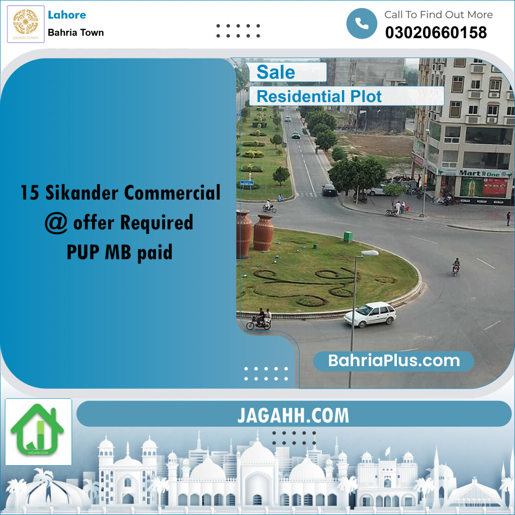 Residential Plot for Sale in Bahria Town, Lahore - (BP-189214)