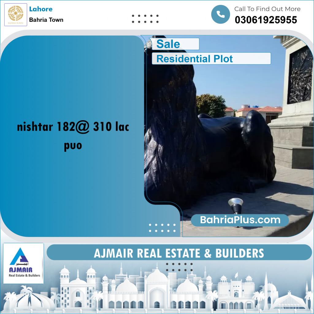 Residential Plot for Sale in Bahria Town, Lahore - (BP-189287)