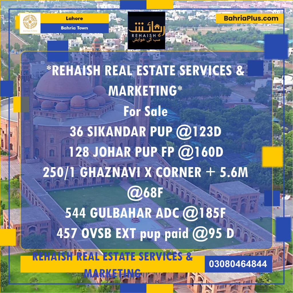 Residential Plot for Sale in Bahria Town, Lahore - (BP-189326)
