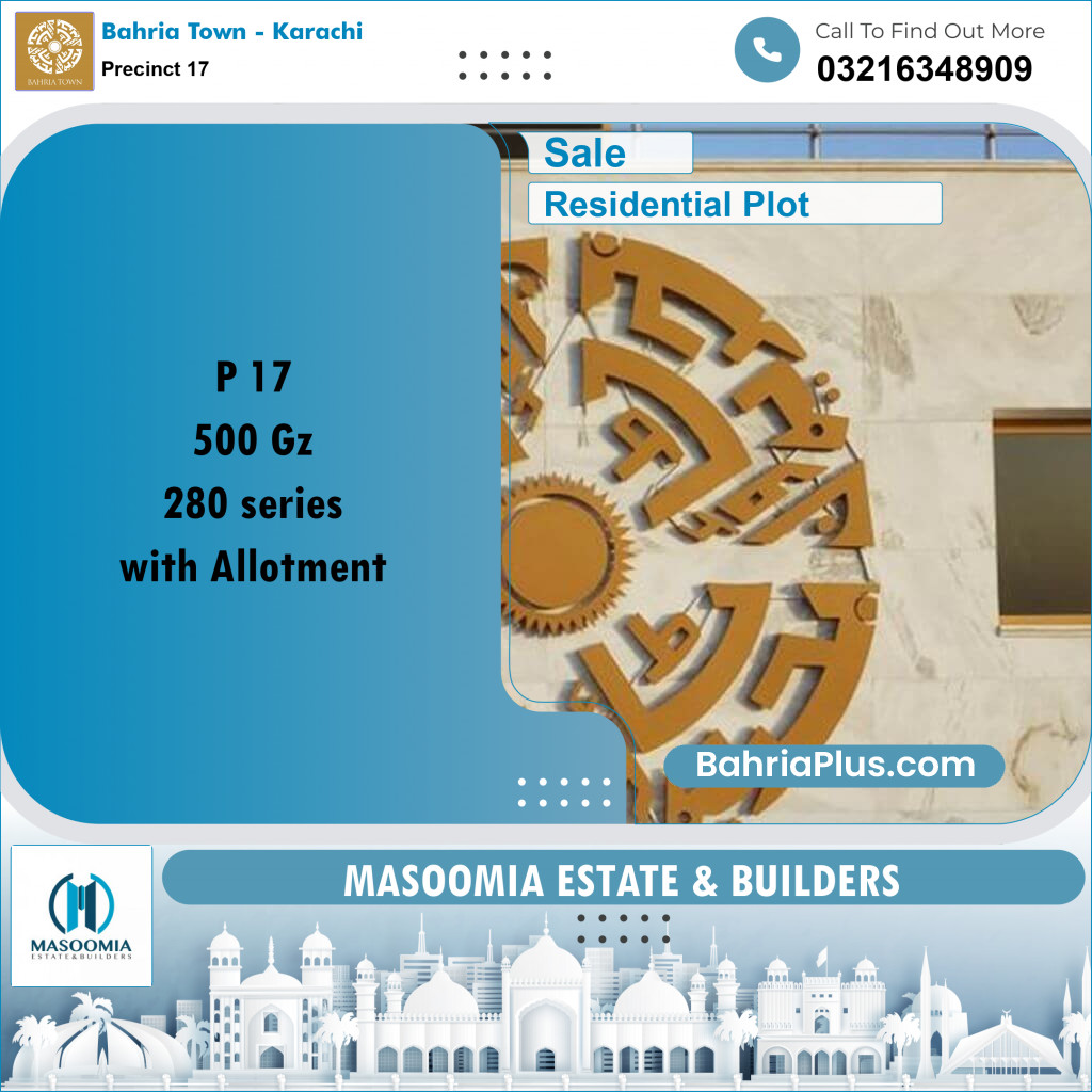 Residential Plot for Sale in Precinct 17 -  Bahria Town, Karachi - (BP-189340)