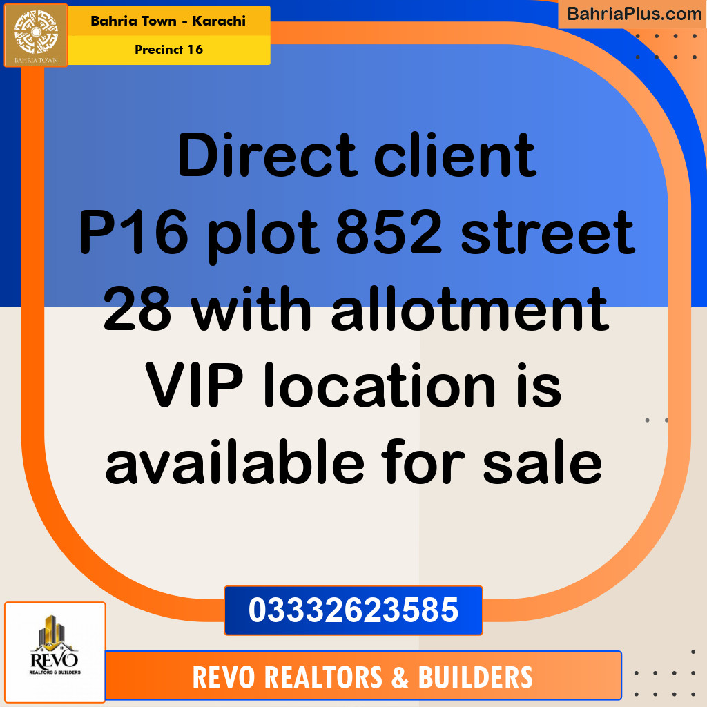 250 Sq. Yards Residential Plot for Sale in Precinct 16 -  Bahria Town, Karachi - (BP-189361)