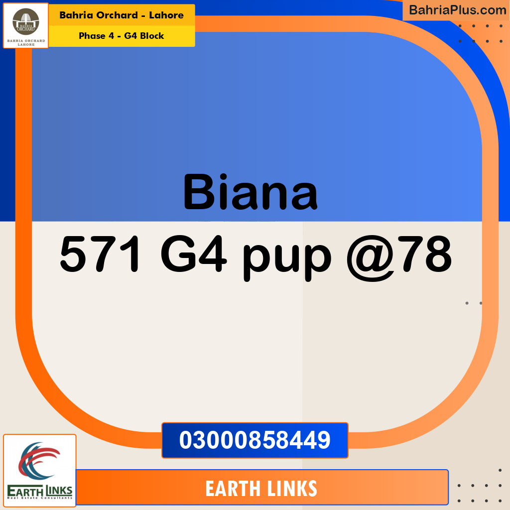 Residential Plot for Sale in Phase 4 - G4 Block -  Bahria Orchard, Lahore - (BP-189378)