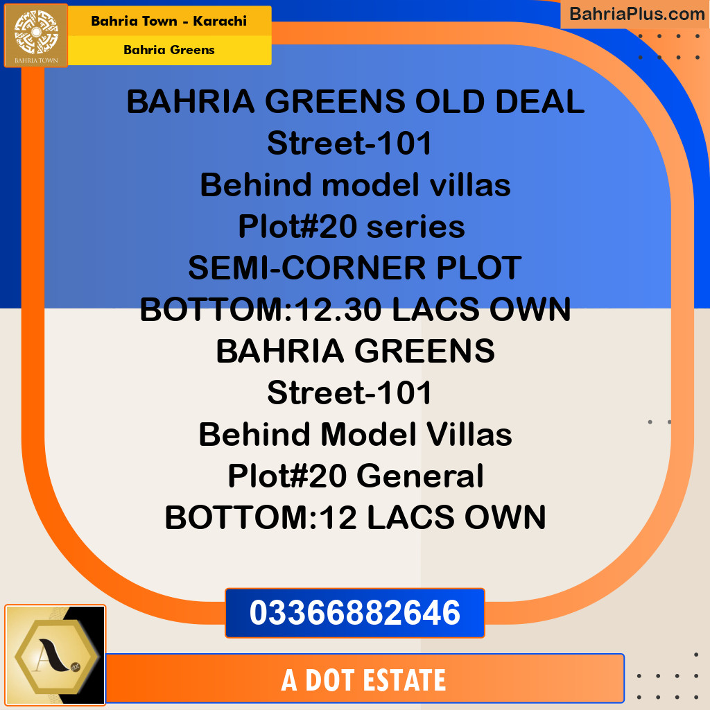 75 Sq. Yards Residential Plot for Sale in Bahria Greens - Bahria Town, Karachi - (BP-189383)
