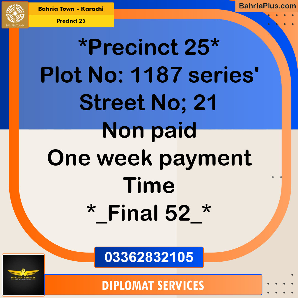 125 Sq. Yards Residential Plot for Sale in Precinct 25 - Bahria Town, Karachi - (BP-189539)
