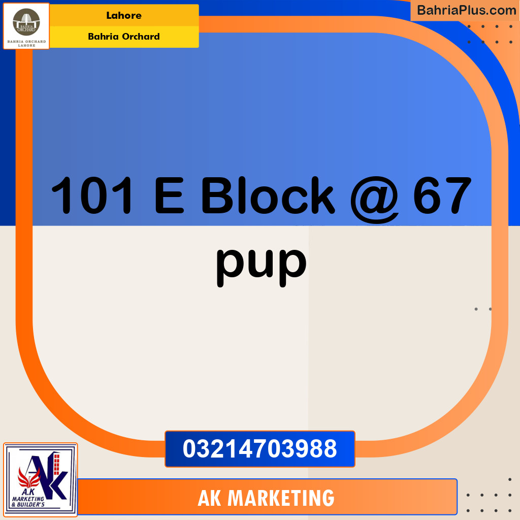 Residential Plot for Sale in Bahria Orchard, Lahore - (BP-189654)