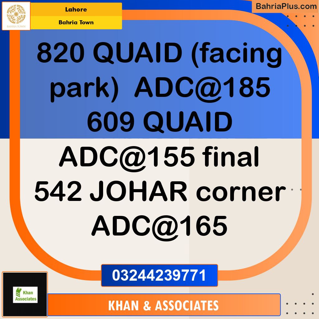 Residential Plot for Sale in Bahria Town, Lahore - (BP-189662)