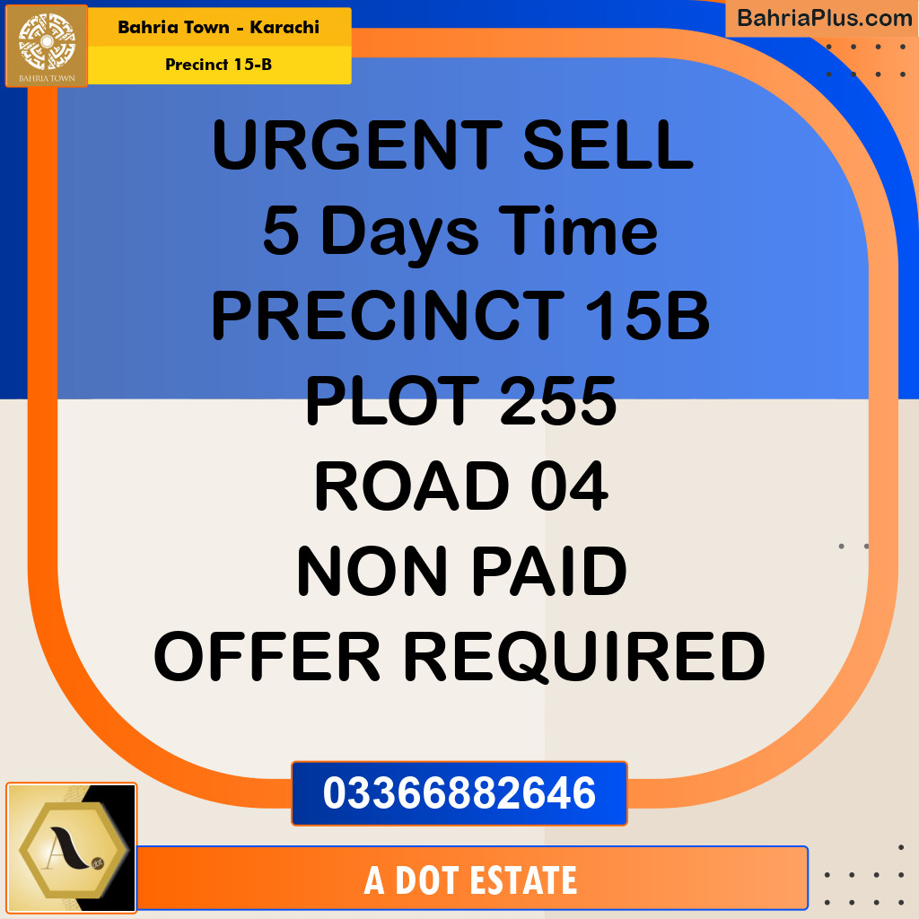 125 Sq. Yards Residential Plot for Sale in Precinct 15-B -  Bahria Town, Karachi - (BP-189712)