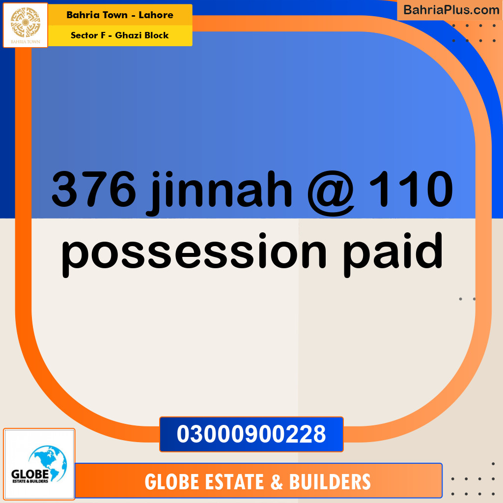 Residential Plot for Sale in Sector F - Ghazi Block -  Bahria Town, Lahore - (BP-189746)