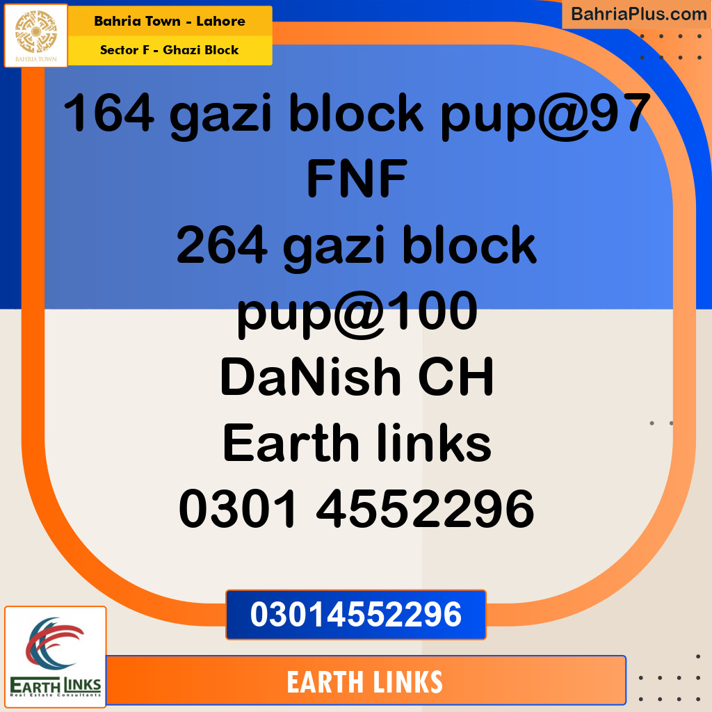 Residential Plot for Sale in Sector F - Ghazi Block -  Bahria Town, Lahore - (BP-189825)