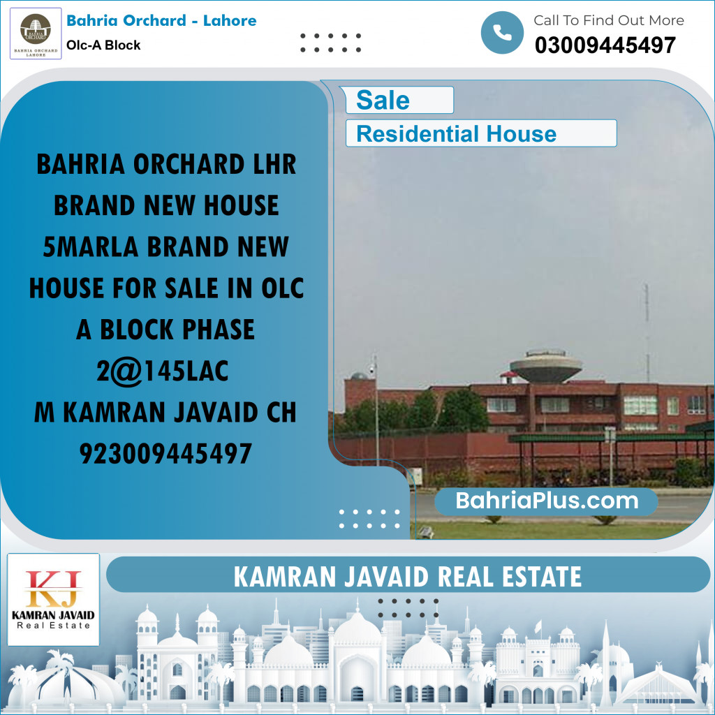 Residential House for Sale in OLC-A Block -  Bahria Orchard, Lahore - (BP-189865)