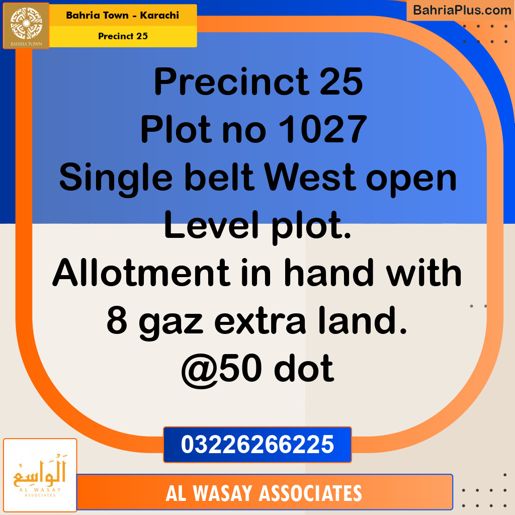 125 Sq. Yards Residential Plot for Sale in Precinct 25 -  Bahria Town, Karachi - (BP-189879)