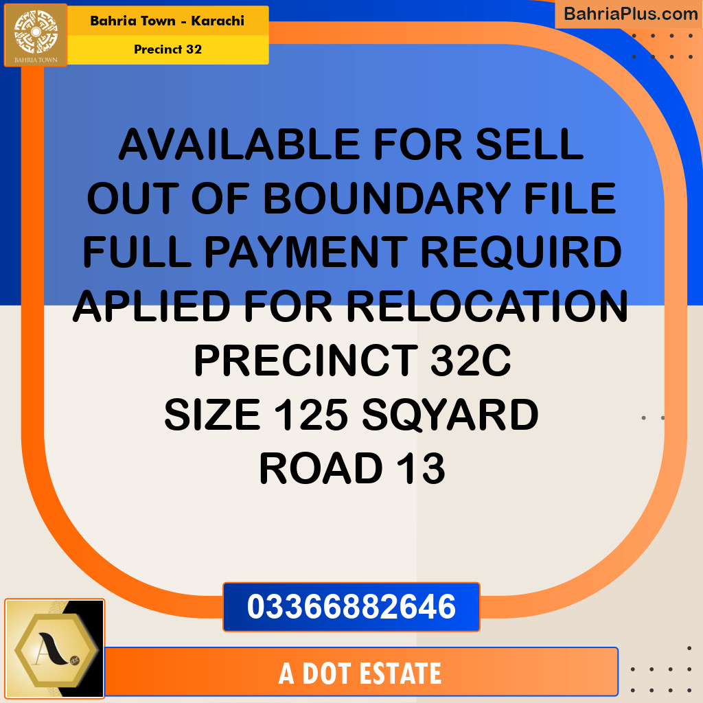 250 Sq. Yards Residential Plot for Sale in Precinct 32 -  Bahria Town, Karachi - (BP-190013)
