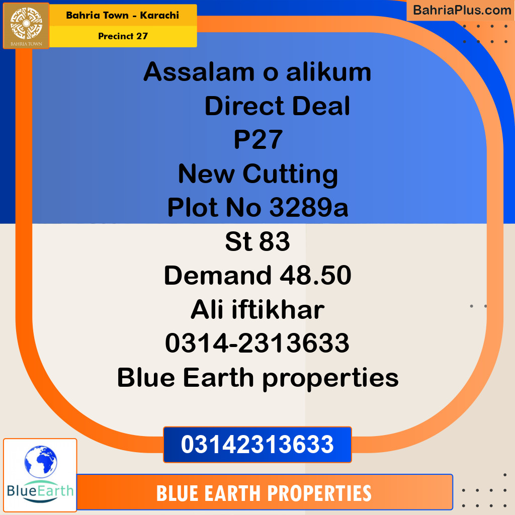 Residential Plot for Sale in Precinct 27 -  Bahria Town, Karachi - (BP-190097)