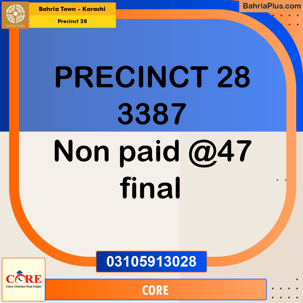 125 Sq. Yards Residential Plot for Sale in Precinct 28 -  Bahria Town, Karachi - (BP-190391)