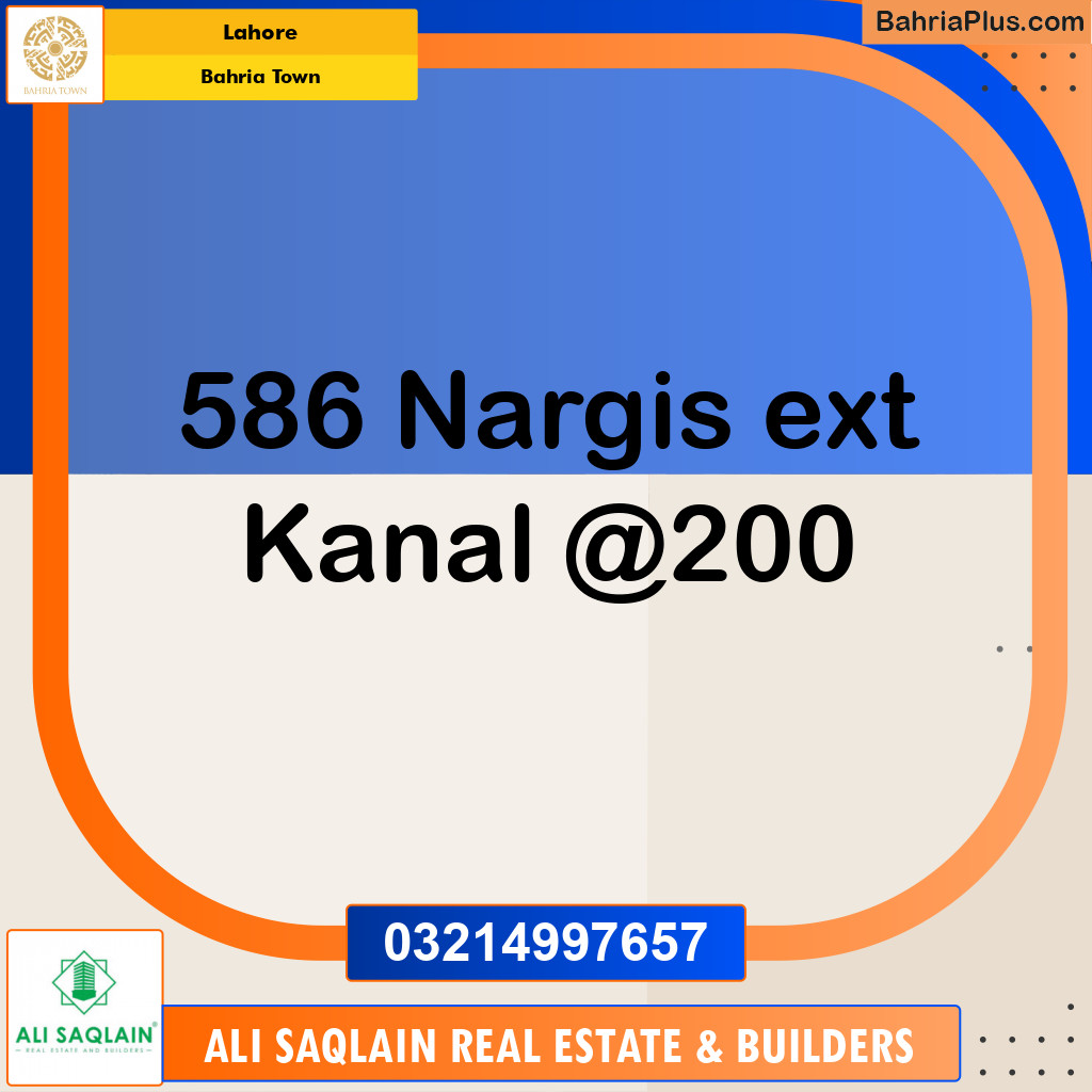 Residential Plot for Sale in Bahria Town, Lahore - (BP-190502)